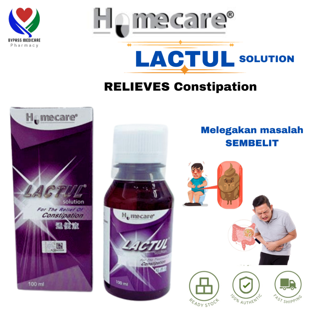 Lactul Solution Constipation Melegakan Masalah Sembelit Shopee Malaysia