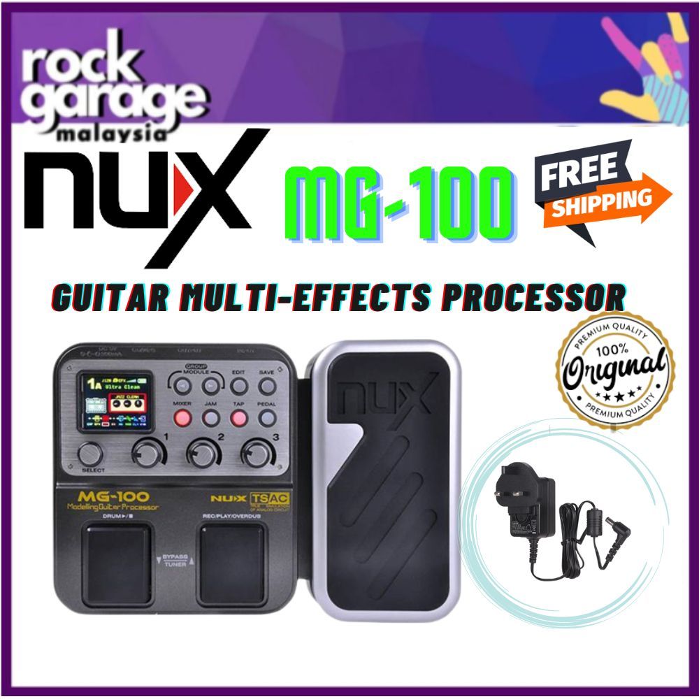 NUX MG-100 Guitar Multi-Effects Processor (MG100) | Shopee Malaysia