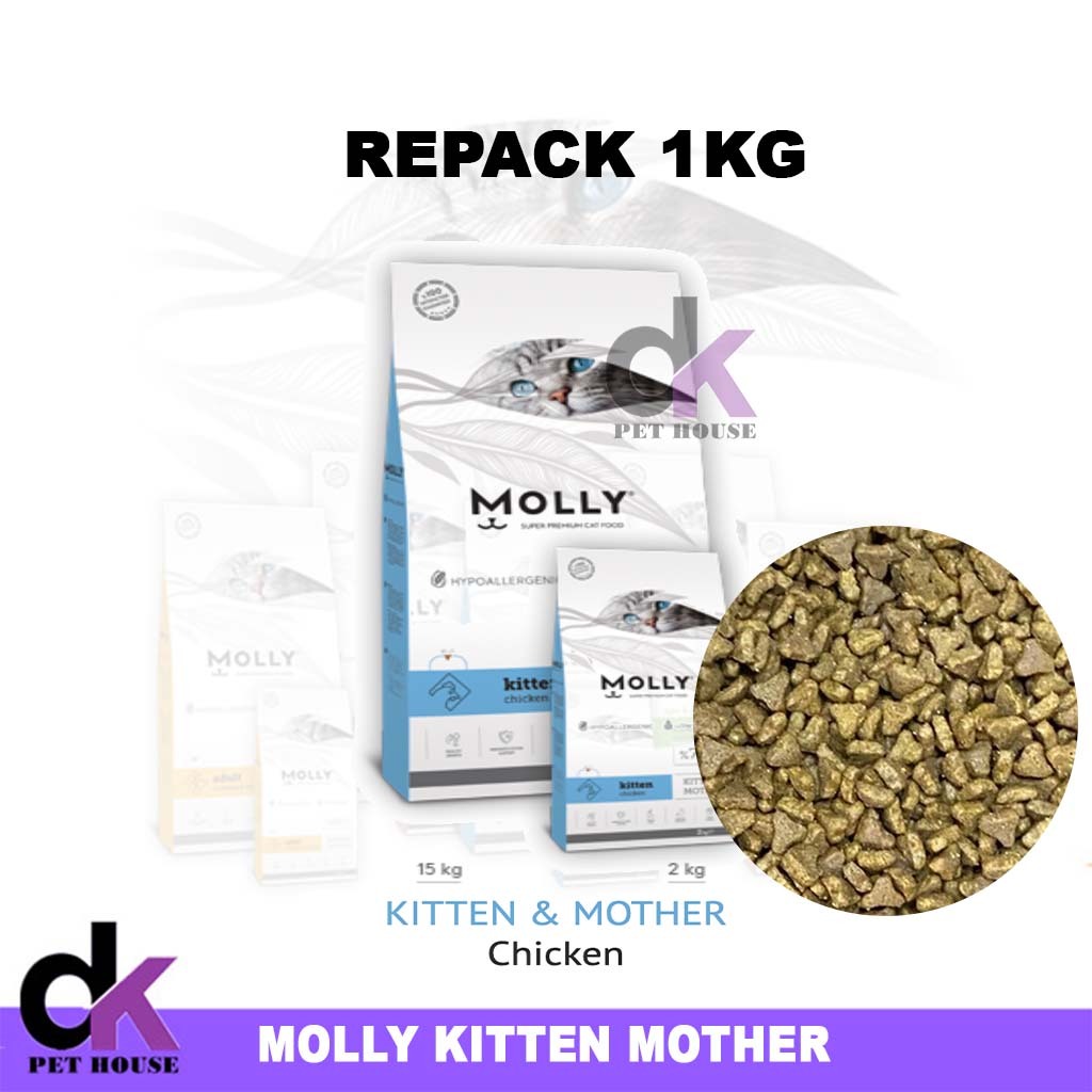 Molly Kitten and Mother (Cat Food) REPACK 1KG | Shopee Malaysia