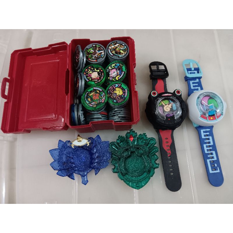 DX ORIGINAL BANDAI RARE BLACK YOKAI WATCH & PROTOTYPE UPGRADE & 126 ...