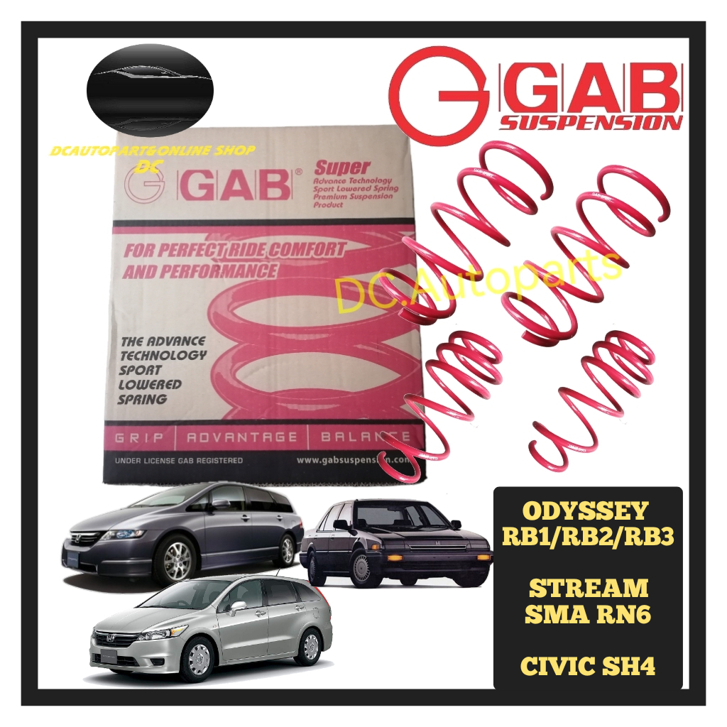 100% ORIGINAL GAB SPORT LOWER SPRING HONDA ODYSSEY RB1 RB3 STREAM RN6 ...