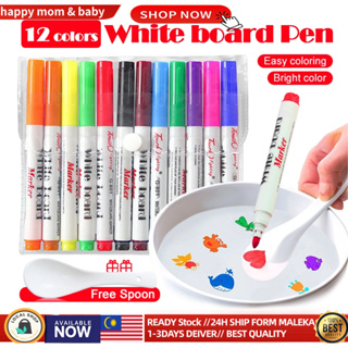  Magical Water Painting Pen,Doodle Water Floating Pens,8/12  Colors Magical Water Painting Markers with Ceramic Spoon+Erasing Whiteboard  Toy Gift for 3 4 5 6 7 8 Year Old Boys Girls Kids : Toys & Games