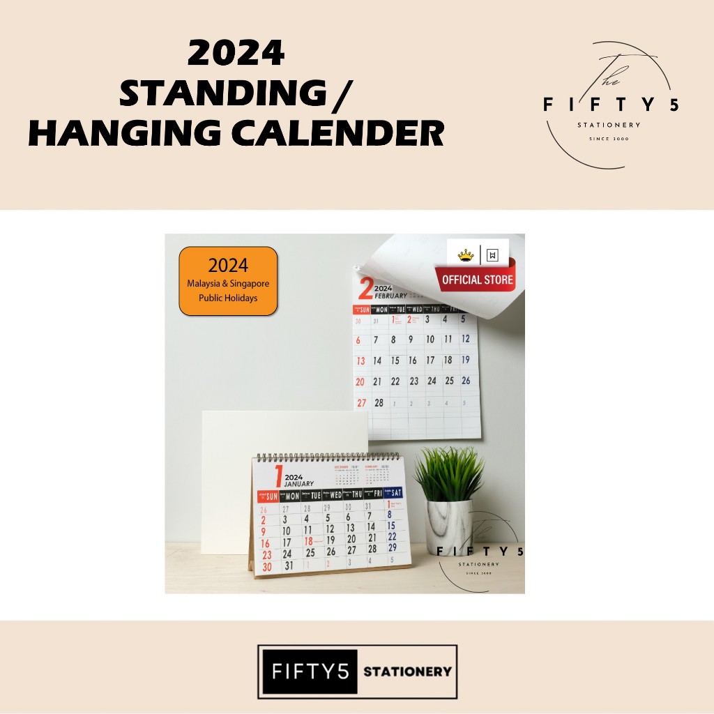 Masterprint Handwriting 2024 Standing/Hanging Calendar MSCEX MHCEX