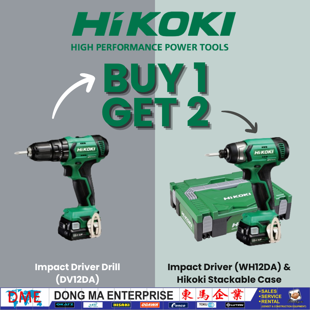 *BUY 1 FREE 2* Buy Hikoki 12V Impact Driver Drill (DV12DA) | Free ...