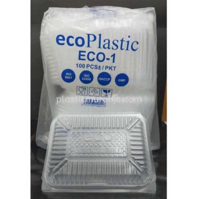 (902)PP Lunch Box - ECO 1, Bekas Nasi Eco-1, Plastic Disposable Lunch ...