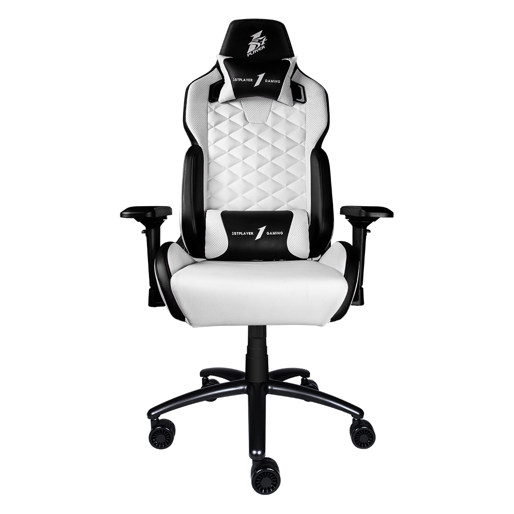 1st Player DK2 WHITE BLUE Professional Gaming Chair with Pillow Lumbar Cushion Load Capacity 160kg Shopee Malaysia
