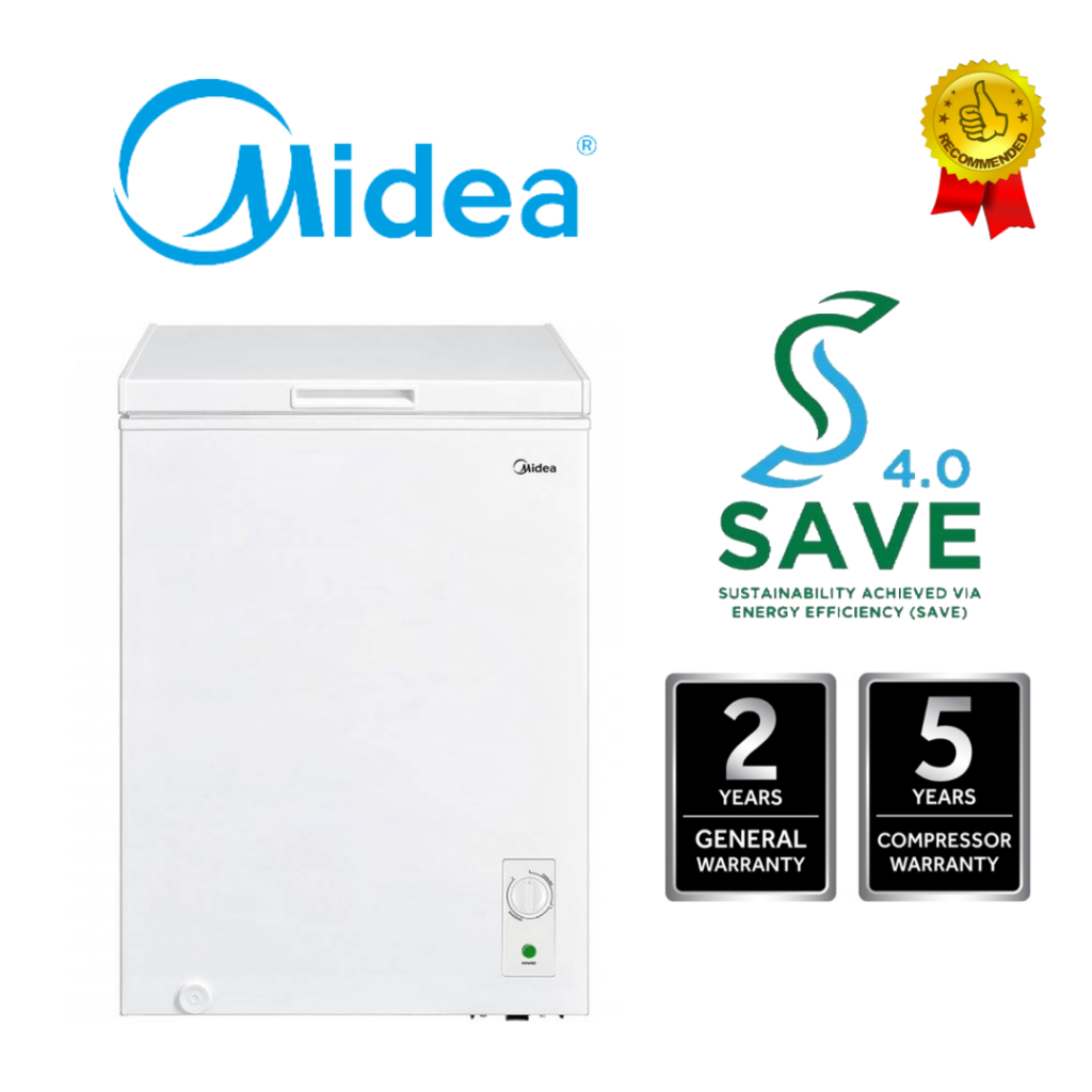 Midea Md Rc151fzb01 Chest Freezer 130l Mdrc151fzb01 Shopee Malaysia 0792