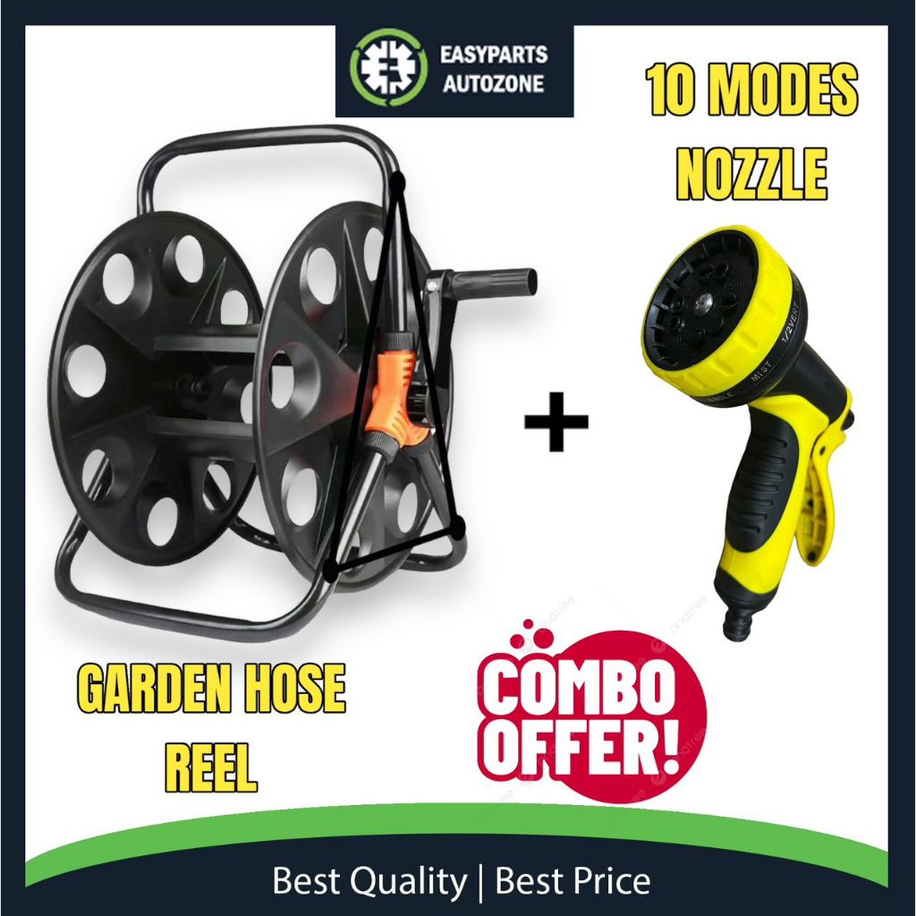 Autozone Garden Hose Reel Hose Organizer Pipe Holder PVC kekili paip