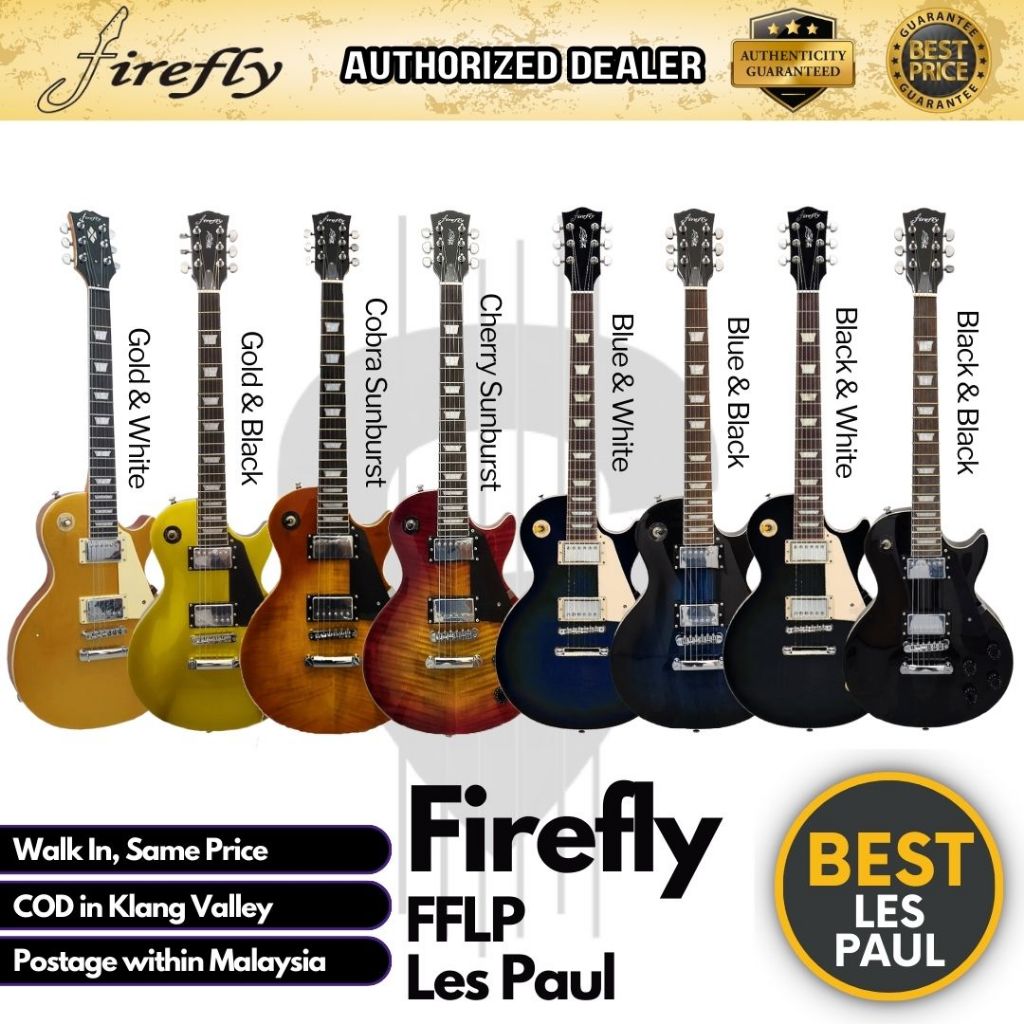 Firefly Les Paul Design Electric Guitar with Double Closed Humbucker
