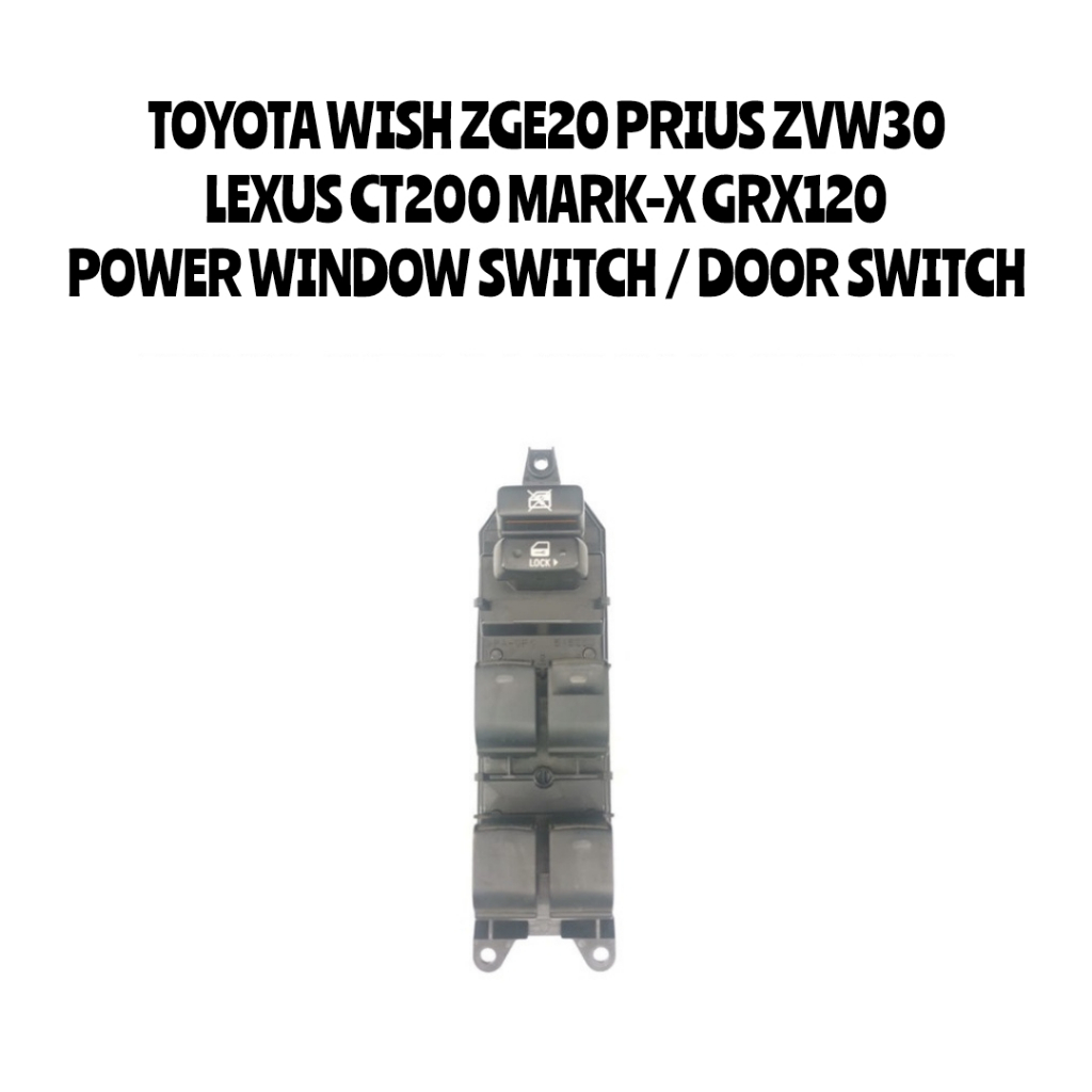 🇯🇵🇯🇵 Power Window Main Switch Toyota Wish ZGE20 Prius MarkX Lexus
