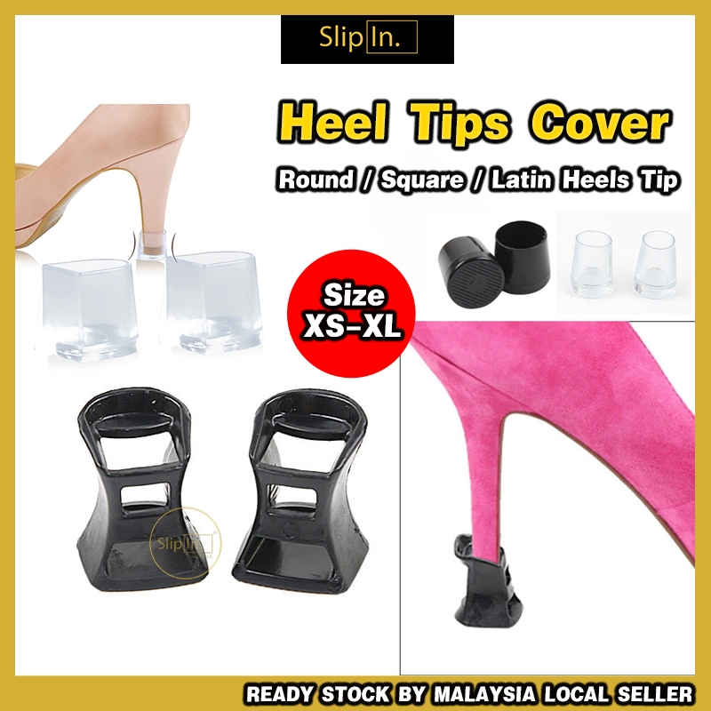 SLIPIN High Heels Tip Cover Anti Slip Heel Cap Heel Cup High Heel Protector Shopee Malaysia