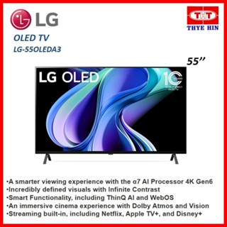 LG OLED A3 55 (139cm) 4K Smart TV, TV Wall Design, WebOS, Dolby Vision -  OLED55A3PSA