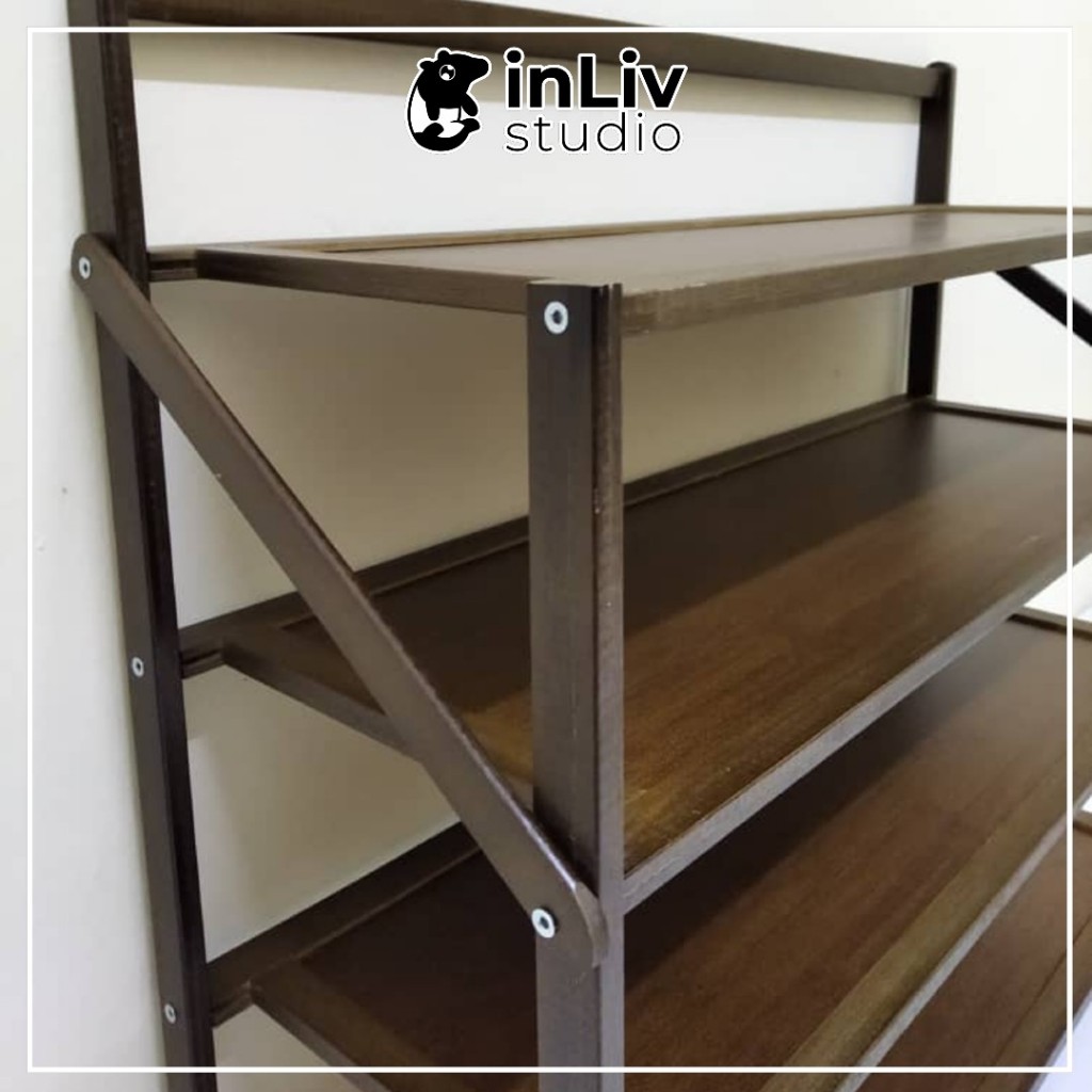 Foldable Shoe Rack Shoe Storage Rack Wooden Bamboo Steel Shoe Rack ...