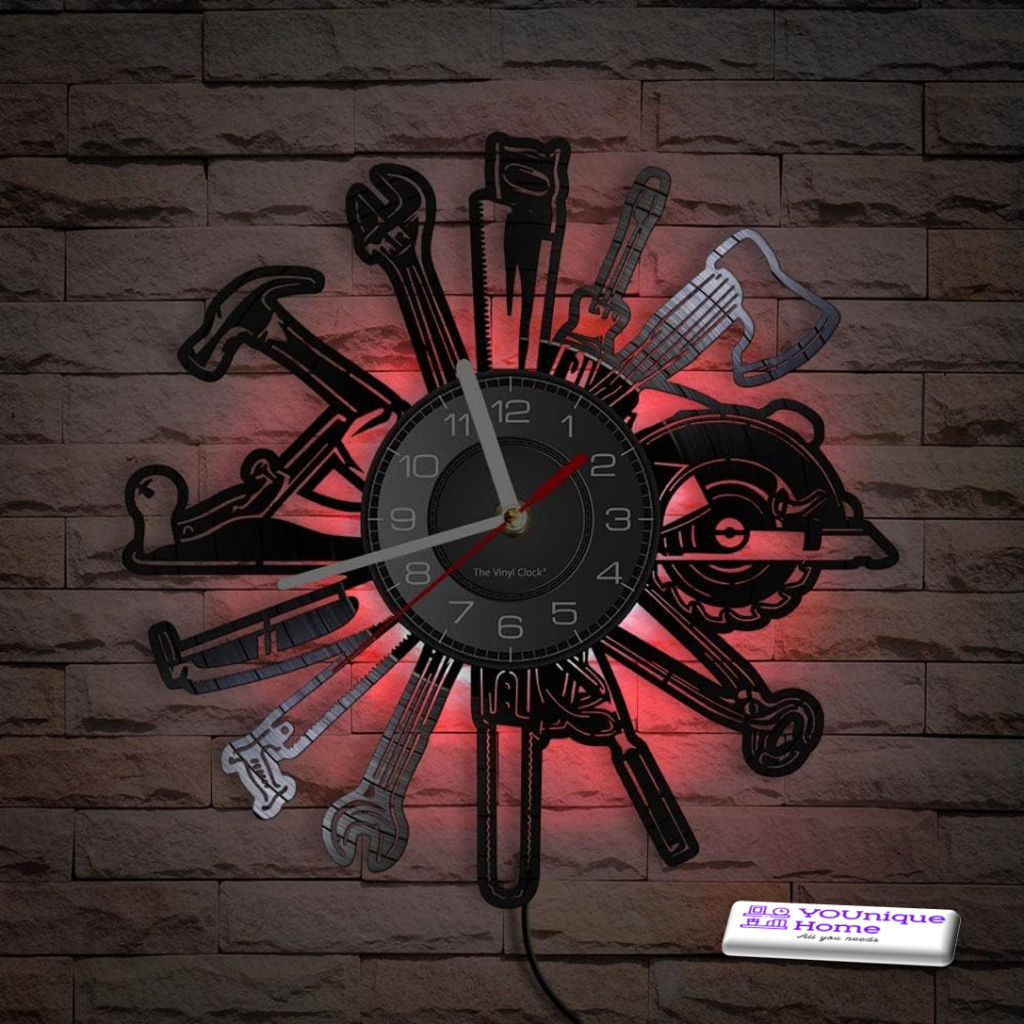Home Garage Tools Car Mechanic Salon Hair Cut Men Tool 3D Vinyl Wall ...