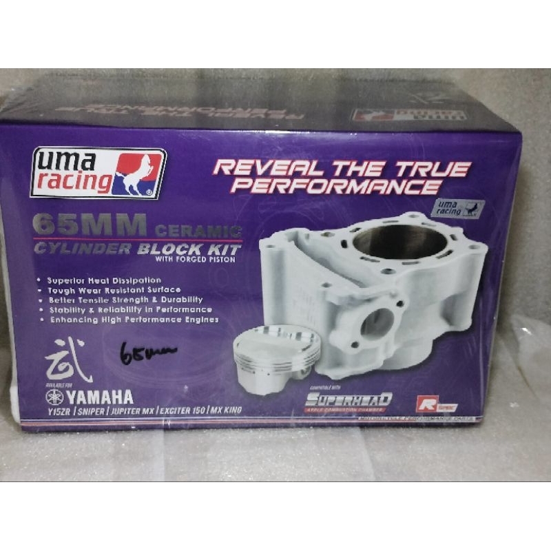 Uma Racing Ceramic Block Set Fro Y15ZR ／ LC135 62mm Semi Dome & 62mm ...