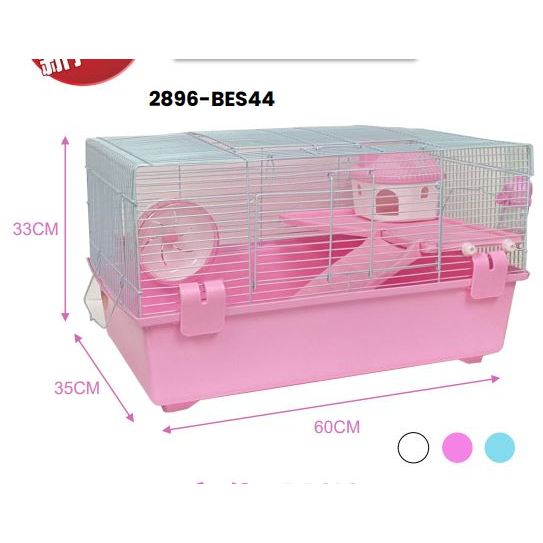 HAMSTER CAGE LARGE SIZE 60CM TWO TIER SET FULL SET Sangkar Hamster 2 Tingkat Travel Cage Shopee Malaysia
