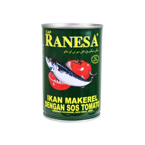 Ranesa Brand Mackerel in tomato sauce /ikan makerel dengan sos tomato ...