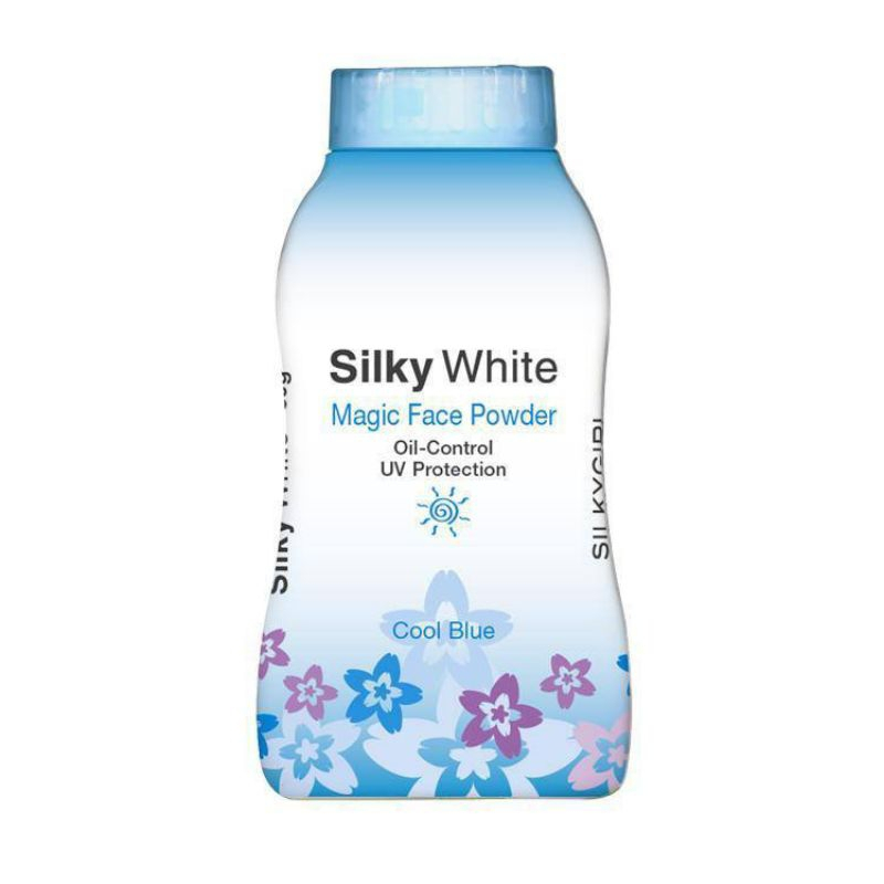 Silky White Magic Face Powder 50g (Pretty Pink/Cool Blue/Natural White ...