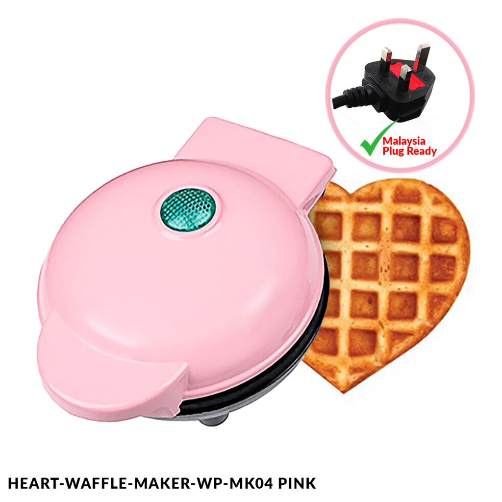 Mini Waffle Maker Pembakar Waffle Machine Ceramic Coating Waffle Mix