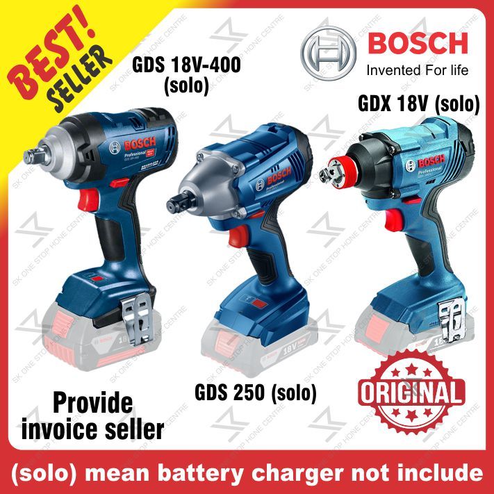 Bosch 18V Cordless Impact Wrench GDS 250-LI Malaysia