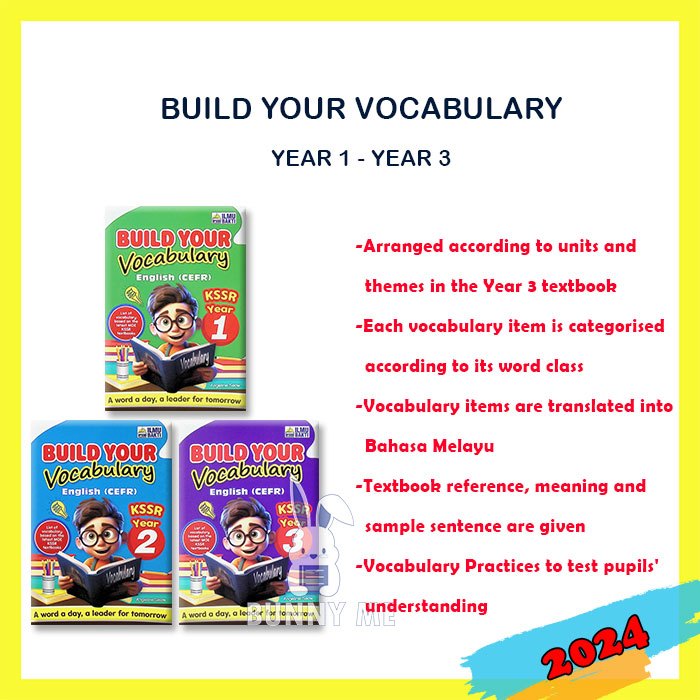 [BUNNY] 2024 Buku Rujukan : Build Your Vocabulary English CEFR KSSR ...