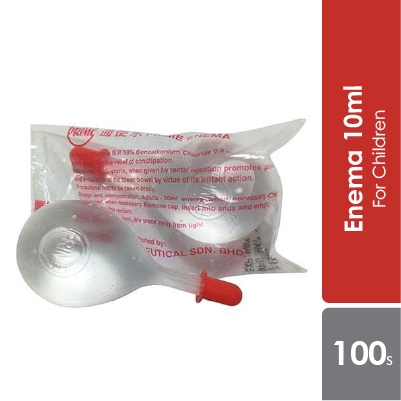 PRIME ENEMA (10ML/20ML) (PUMP FOR CONSTIPATION) 1'S | Shopee Malaysia