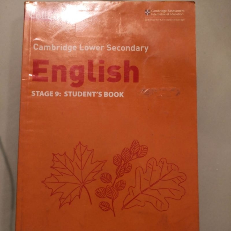 Collins Cambridge Lower Secondary English stage 9 (second hand ...