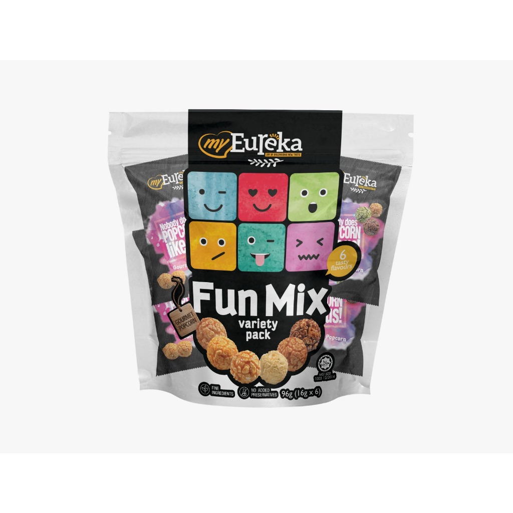 Eureka Fun Mix Variety Pack Assorted Flavours (16g x 6 Packs) | Shopee ...