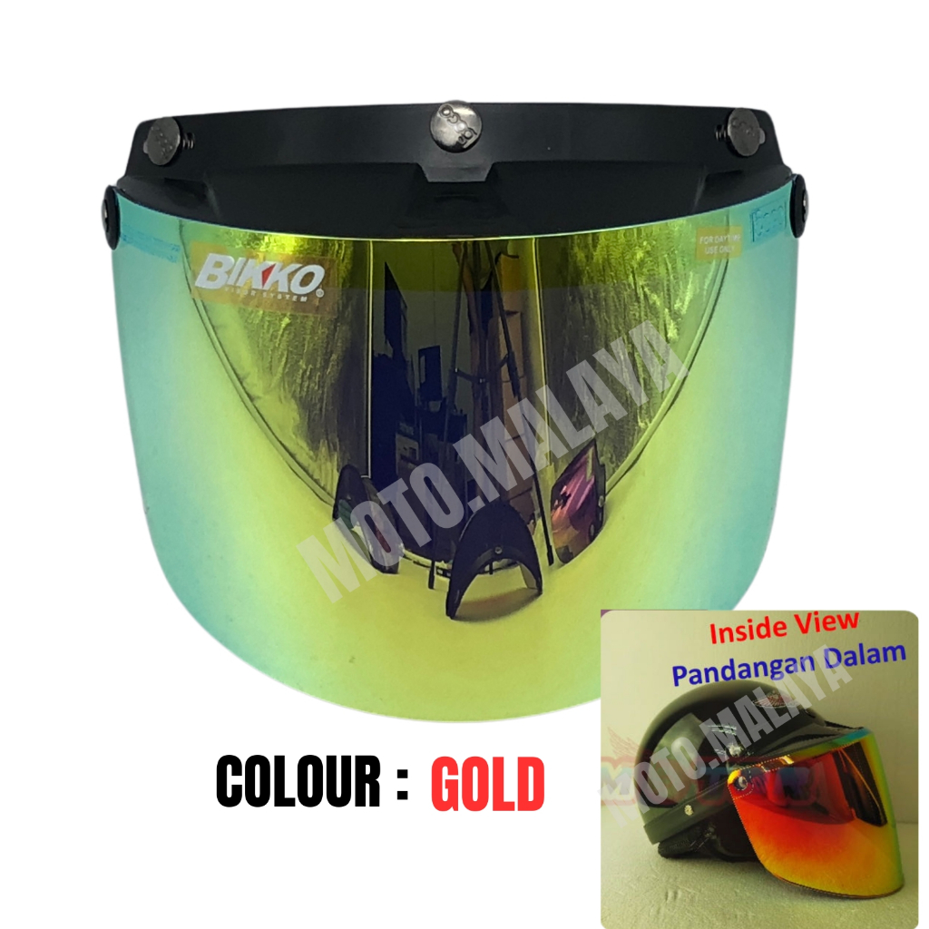 VISOR TINTED CERMIN HELMET 3 Pin Visor Siang Malam BOB HEATH (FORMs88