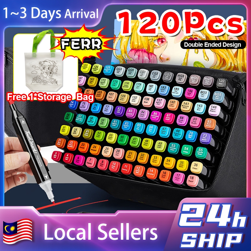 60pcs Letter Graphic ABS Markers, Simple Basic Permanent Markers For  Drawing