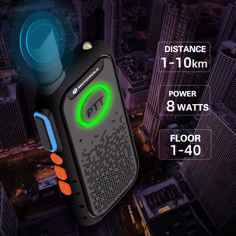 8W Mini Motorola Walkie Talkie 10KM Long Range Two Way Radio 16 ...