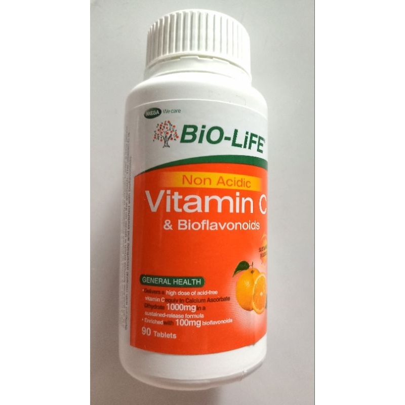 BioLife Non Acidic Vitamin C & Bioflavonoids 1000mg 90s Shopee Malaysia