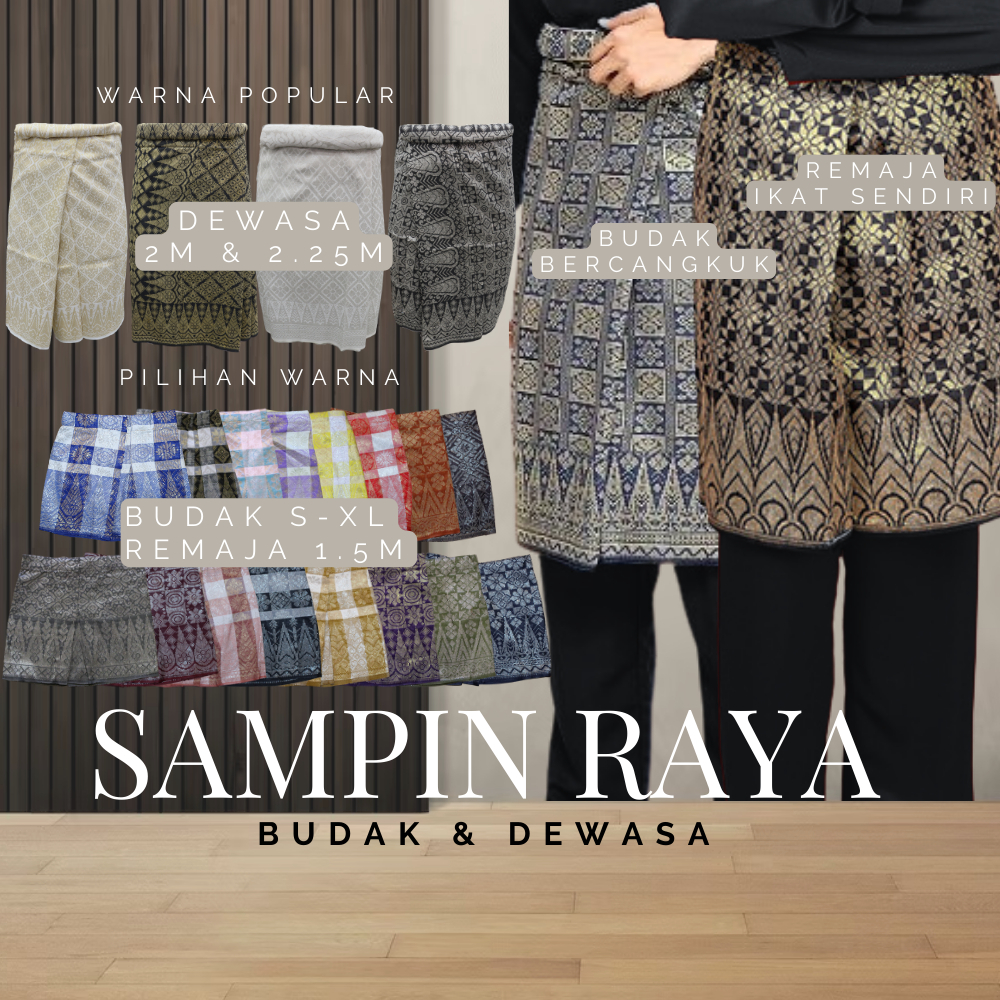 SAMPIN RAYA CORAK SEDONDON BUDAK / REMAJA 1.5M & DEWASA 2M 2.5M RAYA ...