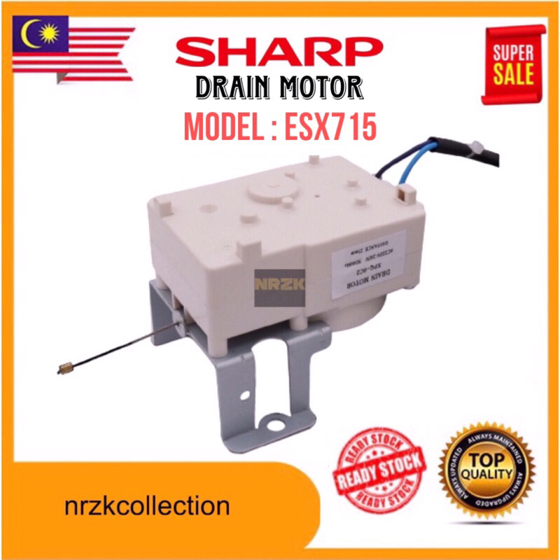 (ORIGINAL) ESX715 Sharp Drain Motor Washing Machine ORIGINAL | Shopee ...