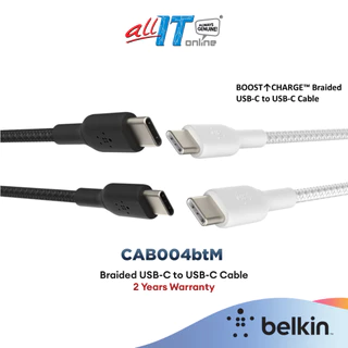 Belkin CAB004btM BOOST↑CHARGE™ Braided USB-C to USB-C Cable