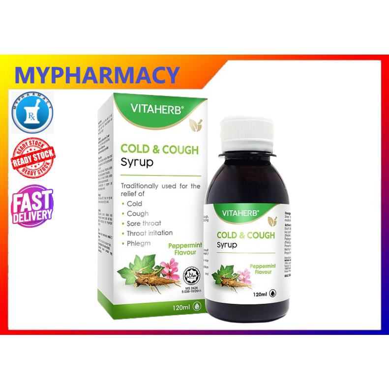 VITAHERB Cold & Cough Syrup 120ml | Shopee Malaysia
