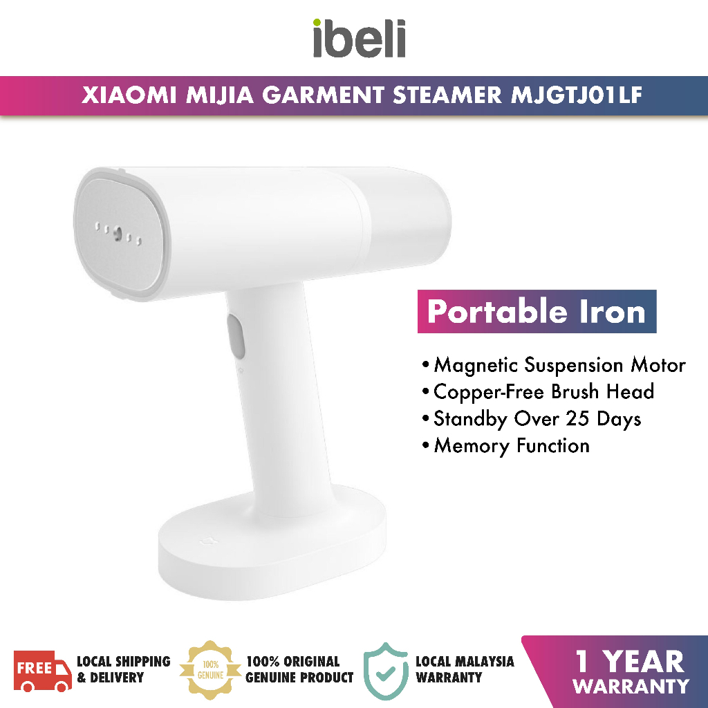 Xiaomi Mijia Mi Handheld Portable Electric Steam Iron Garment Steamer (1200W) MJGTJ01LF Shopee