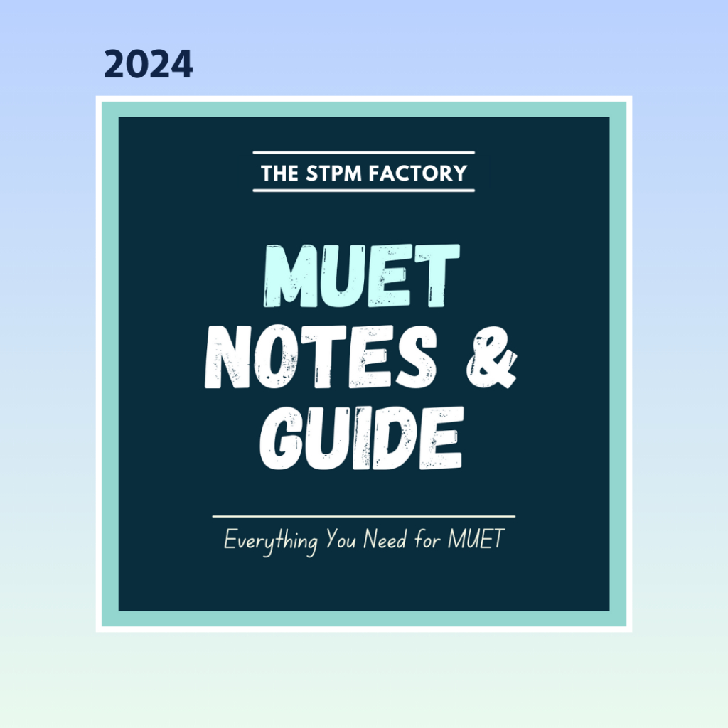 Notes And Guide For MUET 2024 Shopee Malaysia