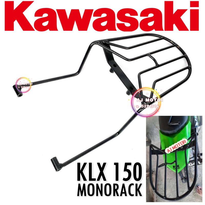 BUATAN MALAYSIA [ BOX MONORACK HEAVY DUTY ] KAWASAKI KLX150 KLX 150 ...
