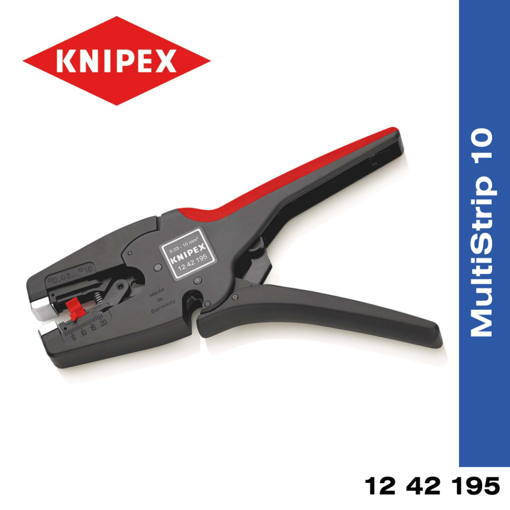 Knipex 12 42 195 SB Abisolierzange MultiStrip 10