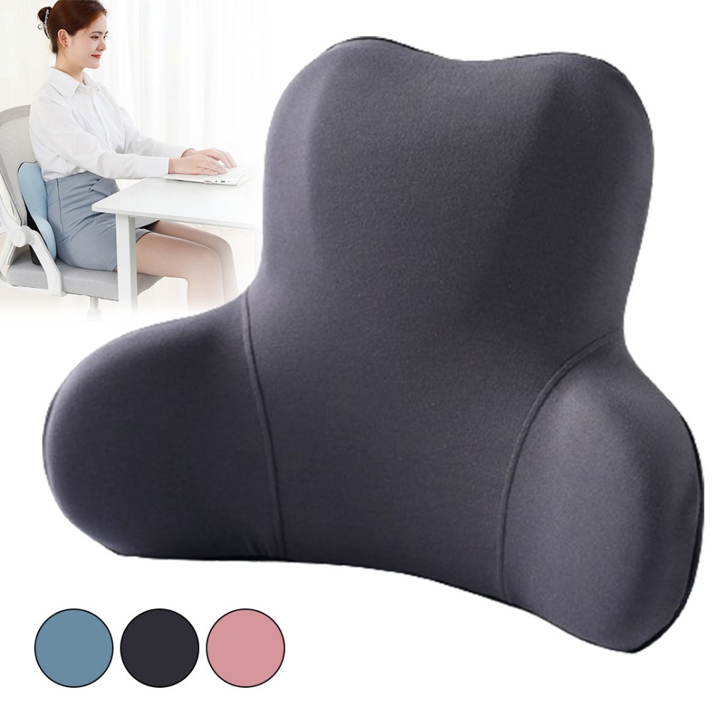 Lumbar Support Pillow For Office Chair Back Support Pillow Memory Foam ...