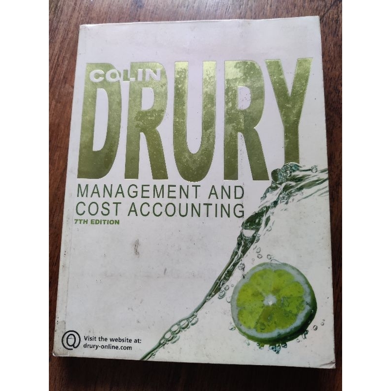 Colin Drury Management and Cost Accounting 7th Edition (USED) | Shopee ...
