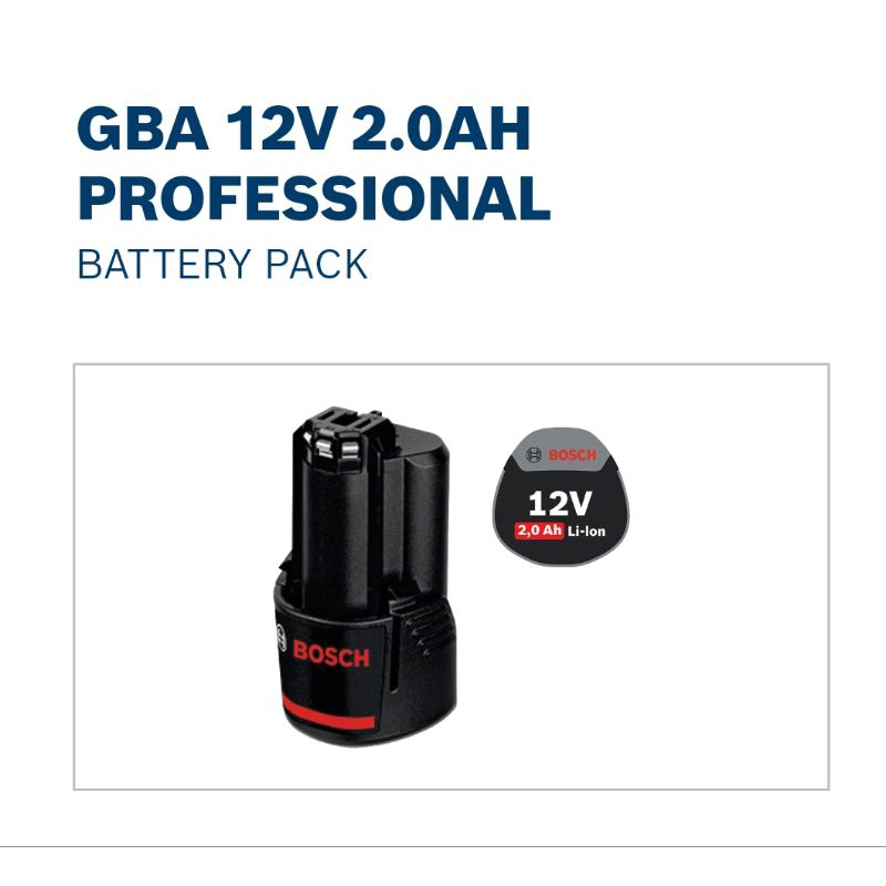 BOSCH 12V 2.0AH BATTERY PACK （ORIGINAL） Shopee Malaysia