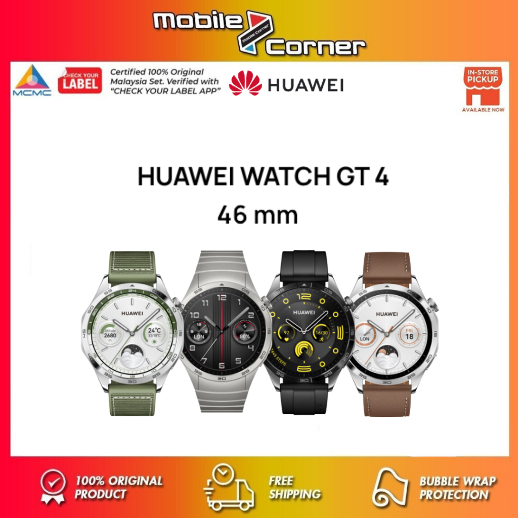 NEW Huawei Watch GT 4 46mm GREY 1.43 Stainless Steel iOS Android  Smartwatch