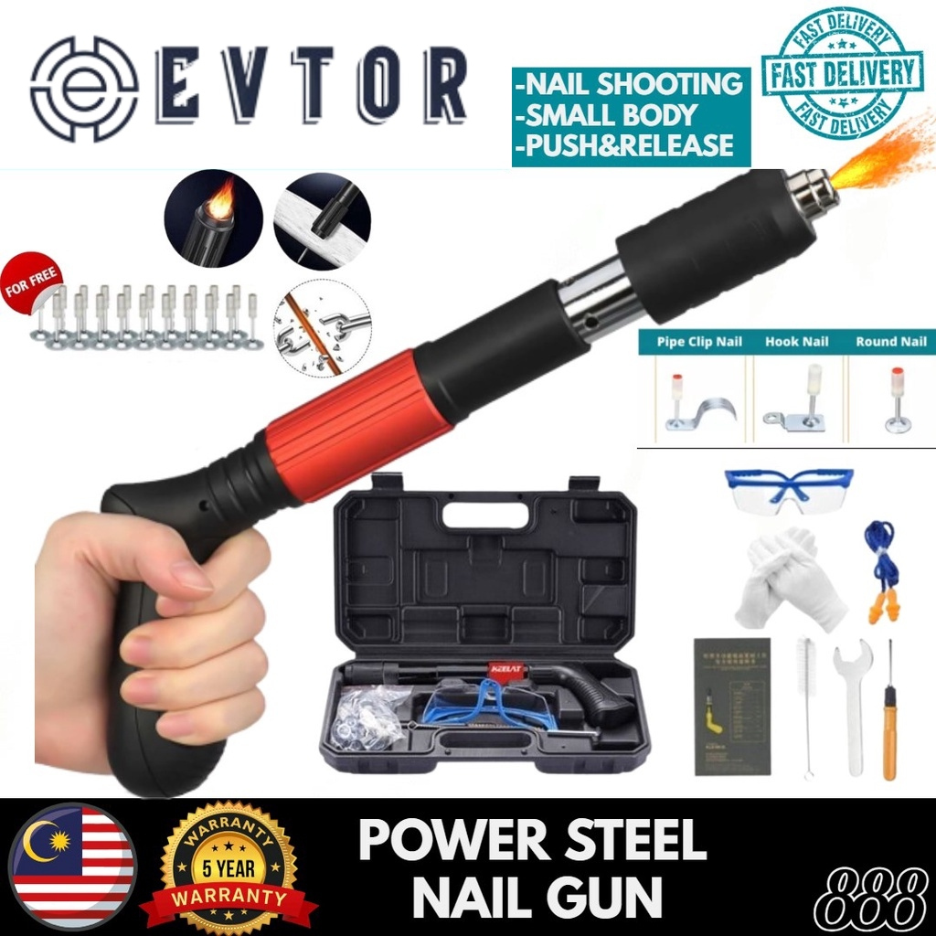 EVTOR🎁 Rivet Gun Tufting Gun Manual Steel Nails Gun Concrete Rivet Tool ...