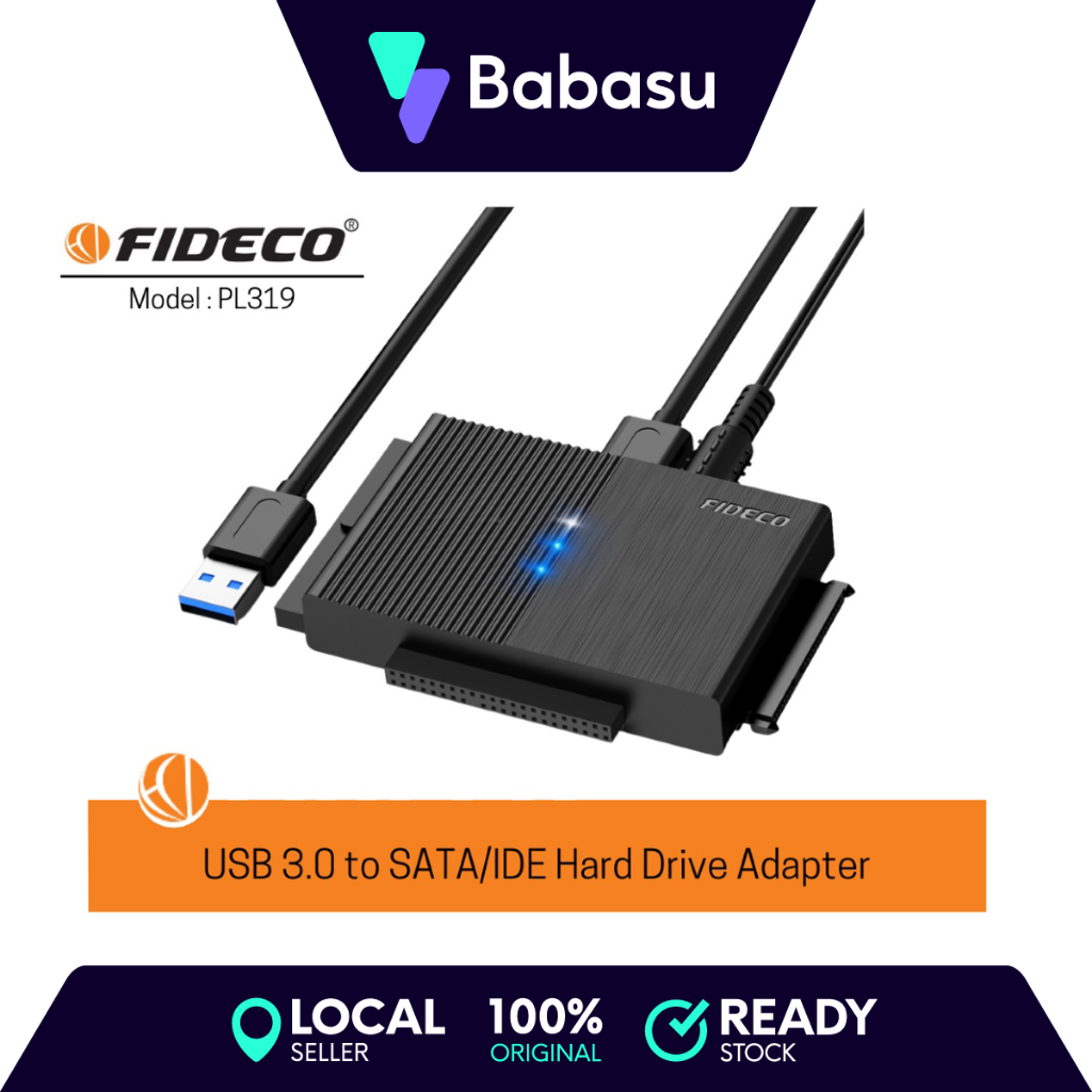 FIDECO S3G-PL319 USB TO IDE/SATA Converter With Power Switch