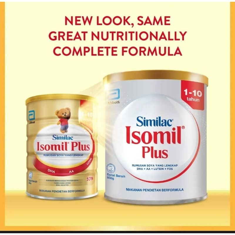 Isomil Plus 850g X 2 for 1to 10 yearsold (Similac Soy Formula for milk
