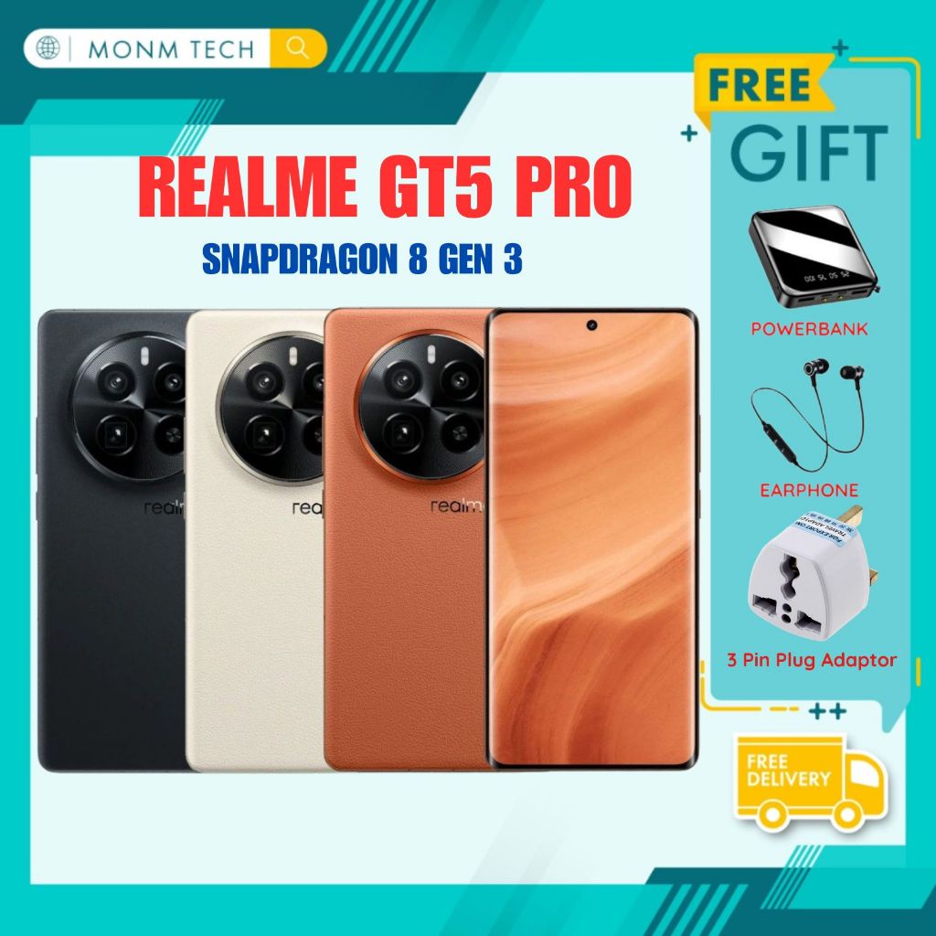 Realme GT 5 Pro 16GB 1TB Qualcomm SM8650-AB Snapdragon 8 Gen 3 6.78 50MP