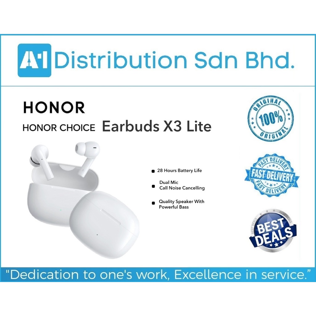 HONOR CHOICE Earbuds X3 Lite - WT50106-01 (100% Original HONOR ...