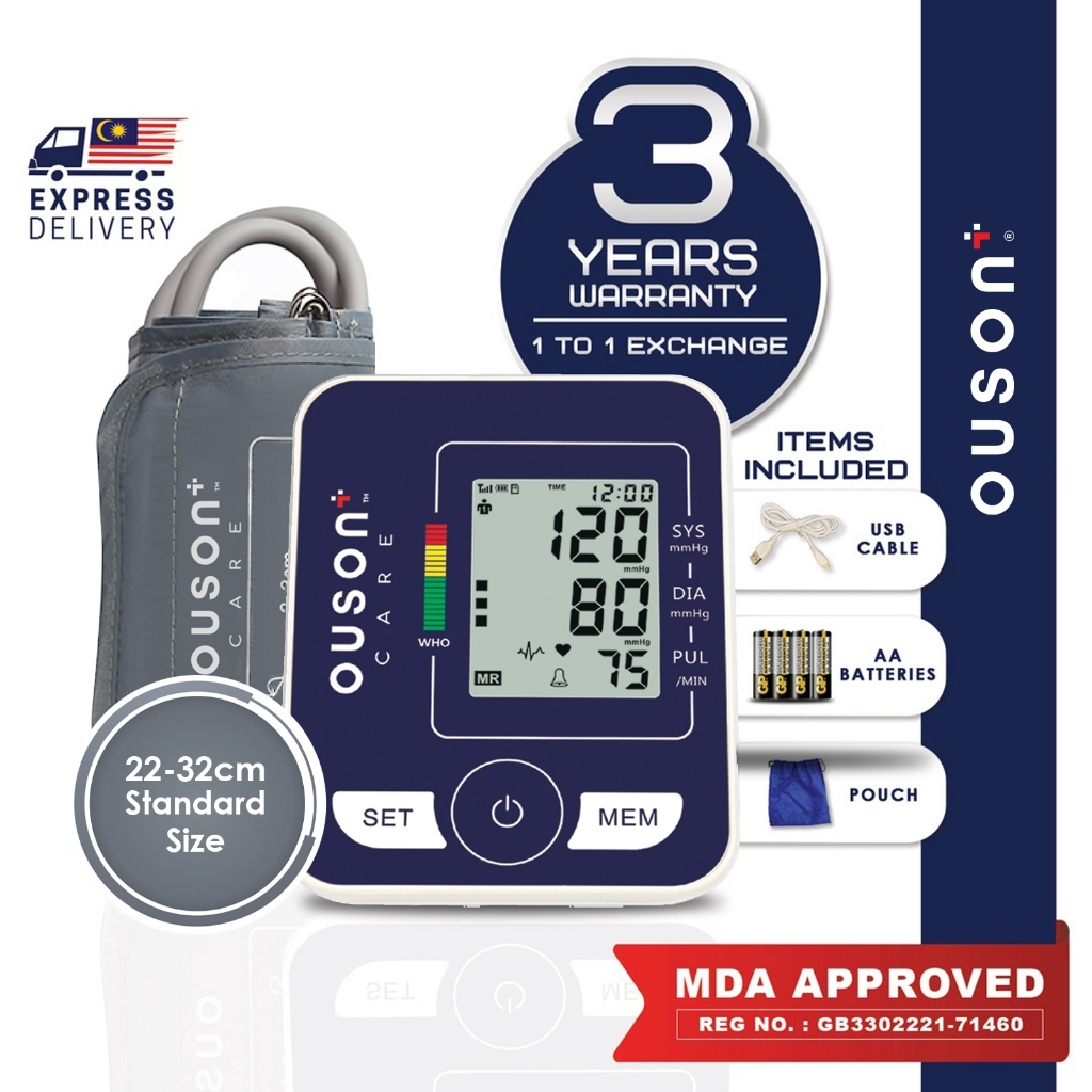 OMRON HEM7120 / HEM7142T1 / ROSSMAX X1 / OUSON BLOOD PRESSURE MONITOR MESIN TEKANAN DARAH